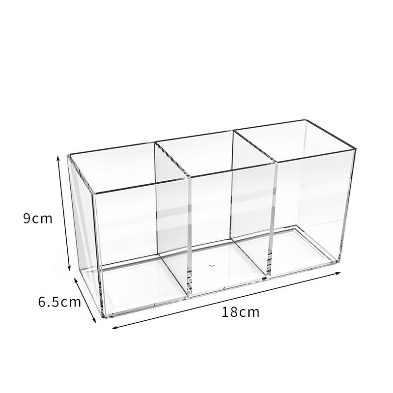 Akrylový nástroj na make-up se vzorem diamantu Kosmetický úložný box na make-up Pouzdro Držák na štětce na make-up Stolní organizér Nástroj na make-up