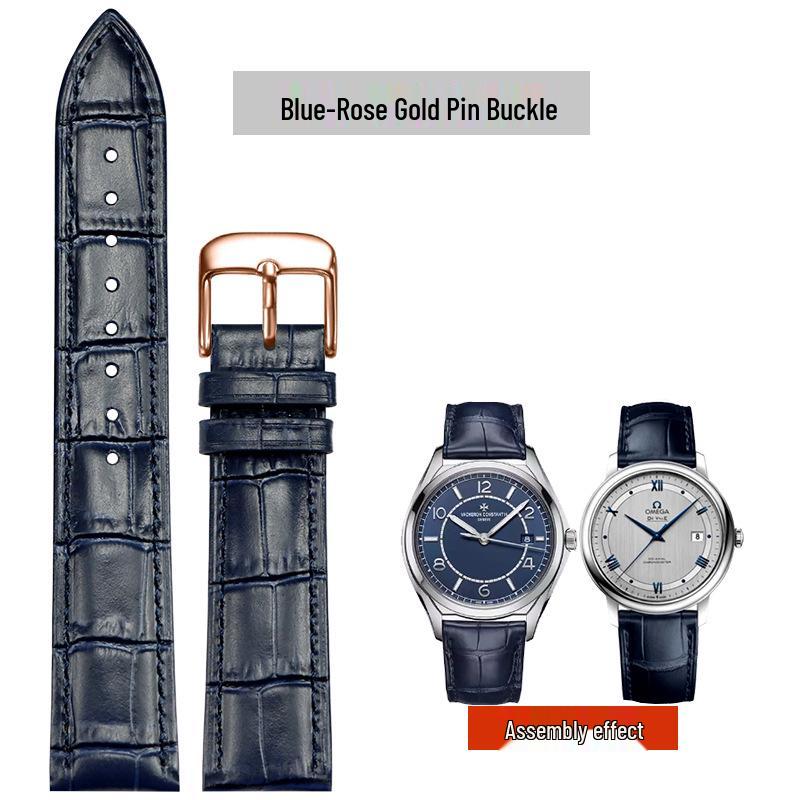 Buntes echtes Lederarmband für Herren und Damen, erste Schicht Rindsleder, 12-22 mm, Dornschließe