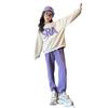 Trendiger koreanischer Sportanzug für Mädchen - Frühlings-/Herbst-Oberteil mit Buchstaben & Freizeithose