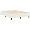 Platform Bed Frame Cream 160 x 200 cm Corduroy Fabric