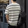 2024 Men's Plus Size Striped Short Sleeve Sailor T-shirt - American Casual