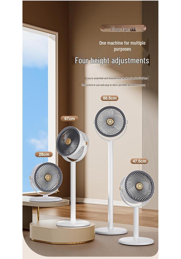 Adjustable Telescopic Floor and Desktop Fan with USB, Strong Wind, Aroma, and Mosquito Repellent Features
