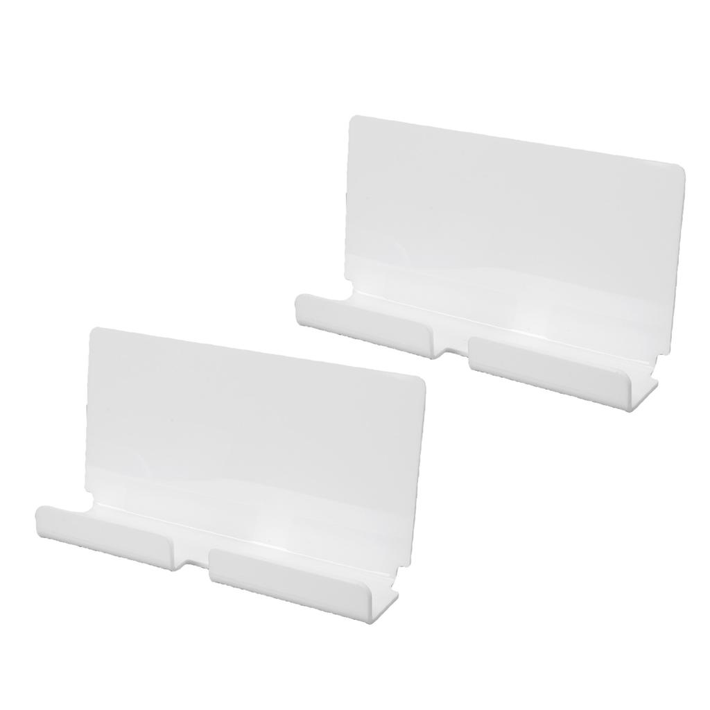 2pcs Tablet Wall Mount Holder Acrylic Tablet Wall Stand with Hole for Smartphone Electronic Reader