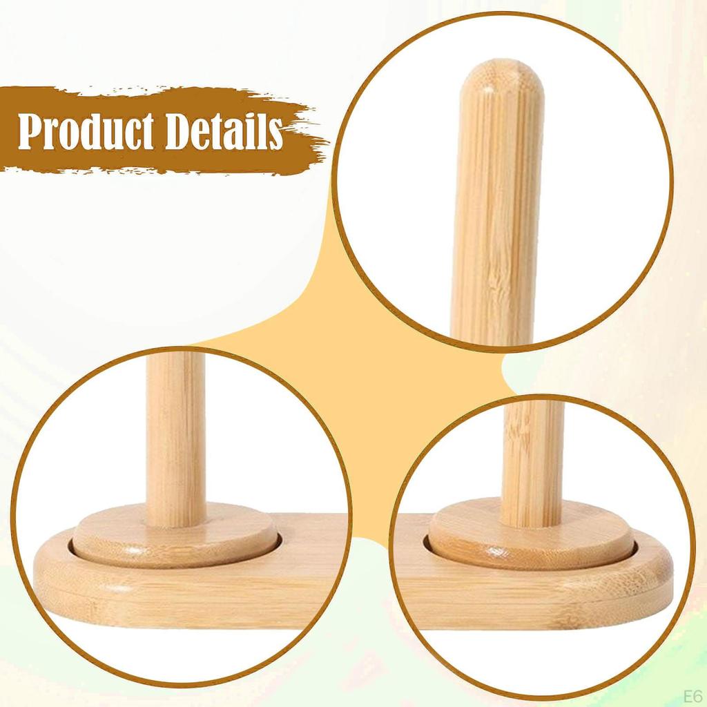 Wooden Yarn Holder Knitting Organizer Gift for Crafts Lover Practical Stable Versatile Wool Ball