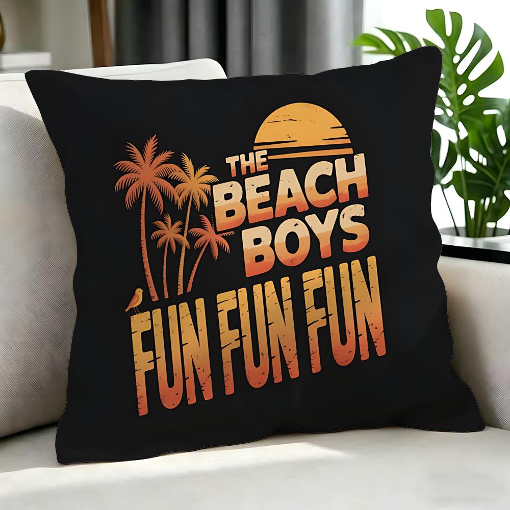 Classic The Beach Boys Cushion Cover Cushion Cover Set 4Pcs 50X50 45X45 40X40 Pillowcase Decorative Sofa Home Decor