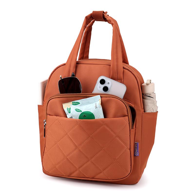 Rhomboid Tote Bag for Women – Stylish Shoulder Backpack with Adjustable Strap & Multiple Pockets – Perfect for Work, School & Daily Use