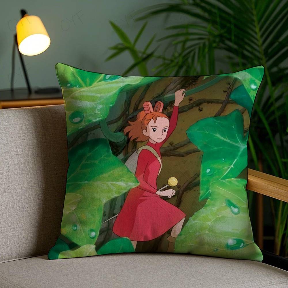 The B-Borrowers Arrietty Anime Pillow Case Custom Printed Brushed Fleece Pillow, Baby Skin-Touch, Eco-Friendly Dye-Sublimation C