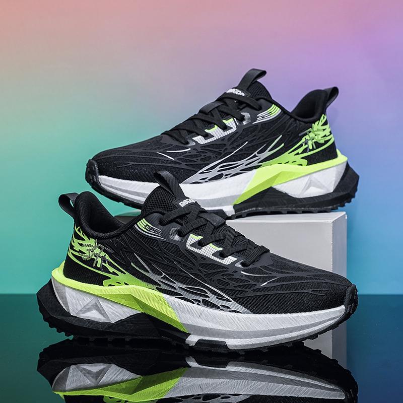 Mens Sports Shoes Autumn New Mesh Breathable Thick Sole Anti Slip Daily Casual Outdoor Jogging Fashion Sneakers for Men