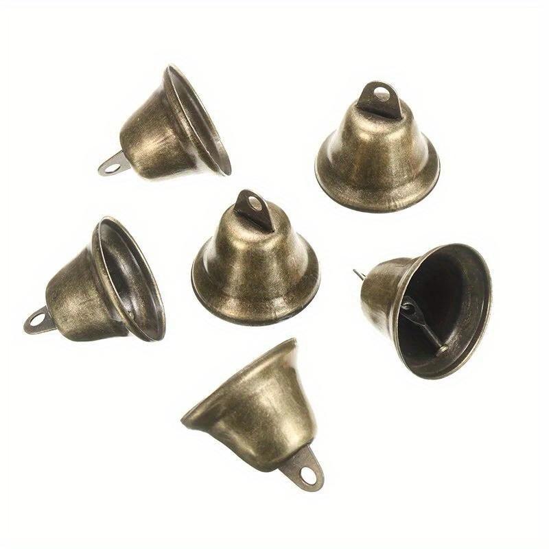 10Pcs 38mm Brass Christmas Decoration Jingle Bells Pet Pendants Hanging for Festival Party Making Wind Chimes Decorations