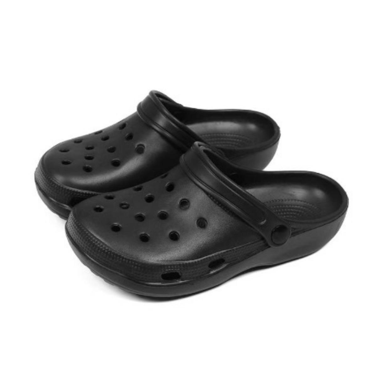 

Сандалии - Легкие летние пляжные шлепанцы с толстой амортизирующей подошвой, мягким круглым носком и минималистичным дизайном для ношения в помещении/на улице 44-45 прохладный черный