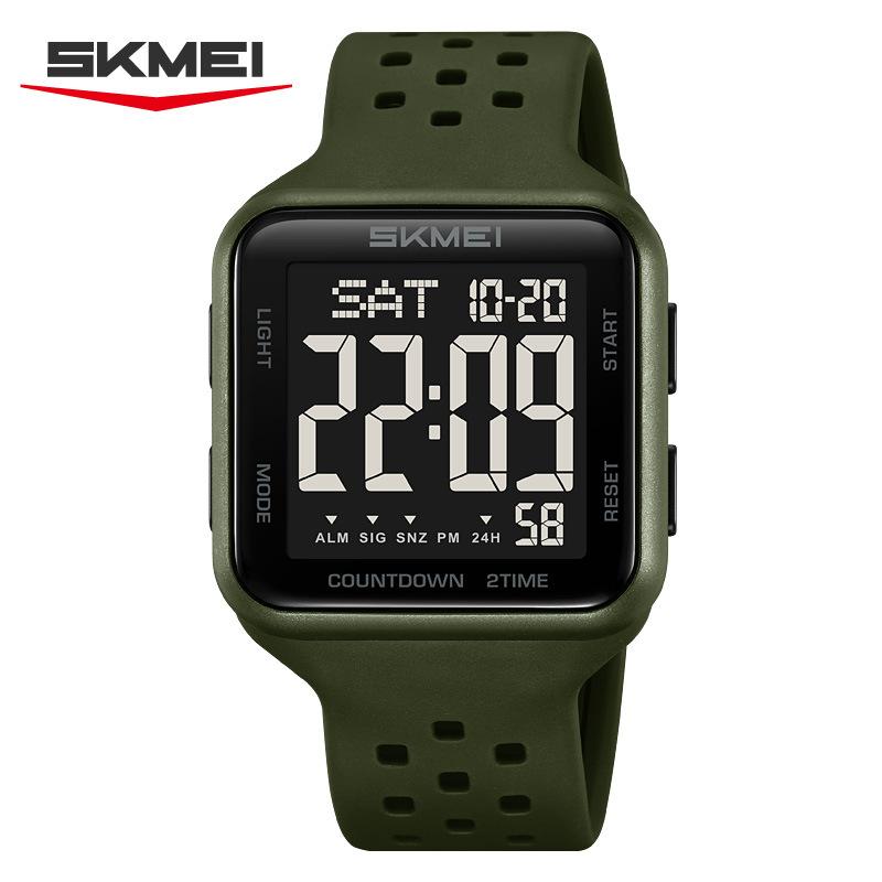 Simple sports electronic watch, breathable strap, male student watch, multi-functional waterproof luminous electronic watch