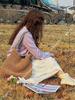 Korean Retro Handmade Woven Tote: Casual Fashion for Daily Commute & Travel