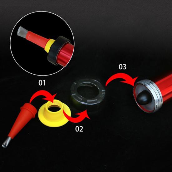 Stainless Steel Glue Nozzle Set Rustproof Corrosion Resistant Universal Integrated Rubber Nozzle Tool Kit Versatile Caulking Accessories