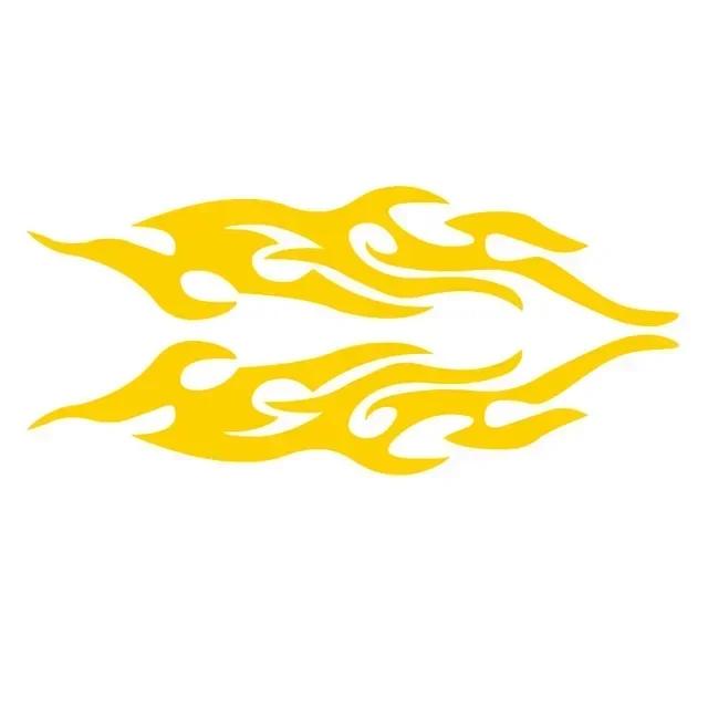 Evrensel Kendin Yap Alev Vinil Çıkartma Etiketi Su Geçirmez Araba Motosiklet Benzin Deposu İçin Su Geçirmez Motosiklet Alev Çıkartma Kiti Çıkartmalar