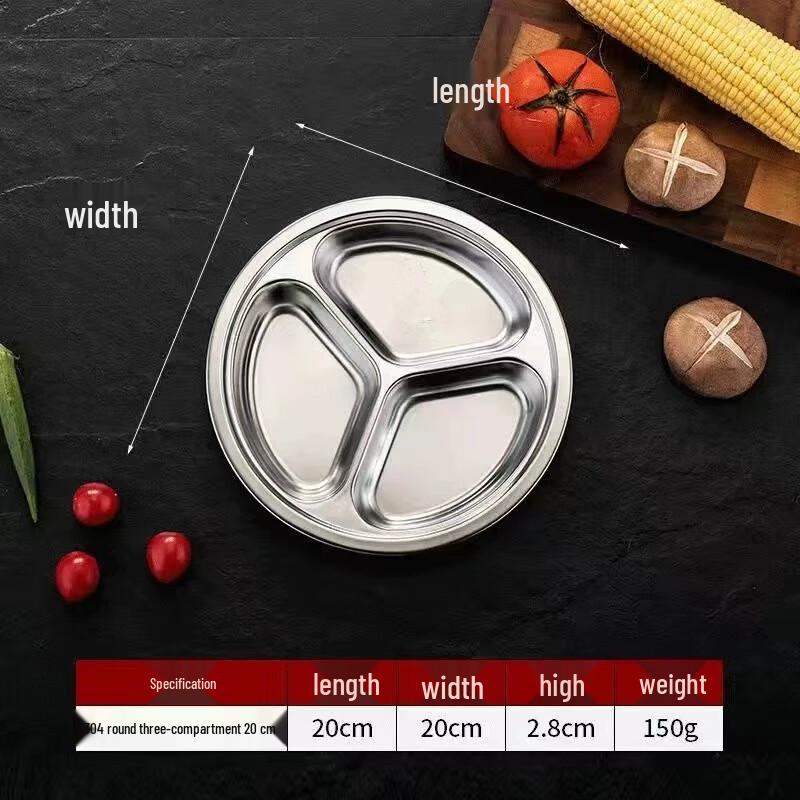 Zhuoyuanda Stainless Steel Divided Cafeteria Tray