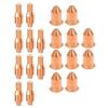 20pcs Plasma Electrode Tips and Nozzles Compatible with For Harbor For Freight Titanium IPT 45 Plasma Cutter Torch