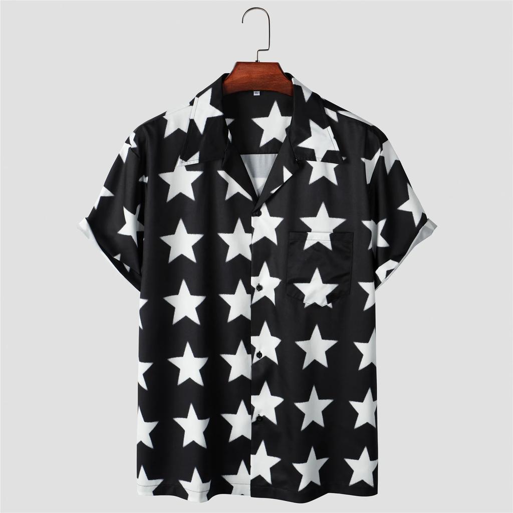 Funny Pattern 3D Print Men Shirt Man/Women Casual Fashion Short Sleeves Shirts Button Lapel Streetwear Oversized Unisex Clothing