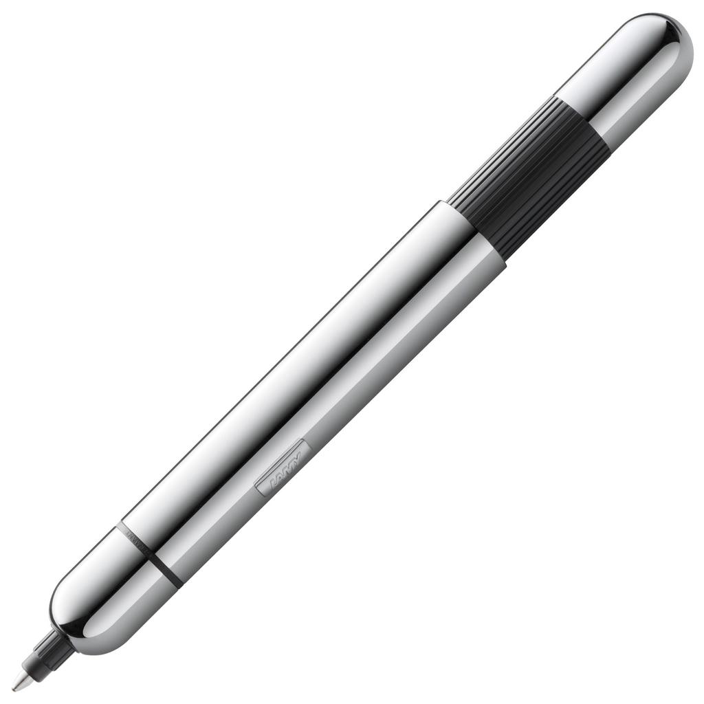 LAMY pico chrome ballpoint pen Innovative pocket ballpoint pen Converts to pen with one click Metal medium line width Includes black LAMY M 22 compact