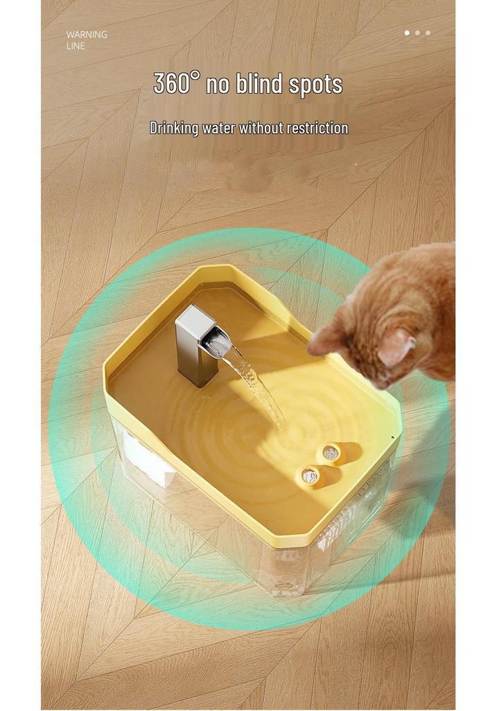 Smart Pet Water Dispenser: Large Capacity, Automatic Filtered Flow, USB-Powered Feeder Bowl for Cats