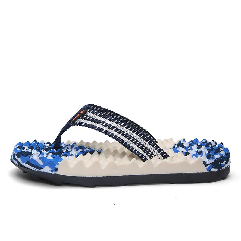 Men's Massage Flip Flops Summer Oudoor Beach Shoes Fashion Light Non Slip Bathroom EVA Slides Shoes for Men Soft Sole Slippers