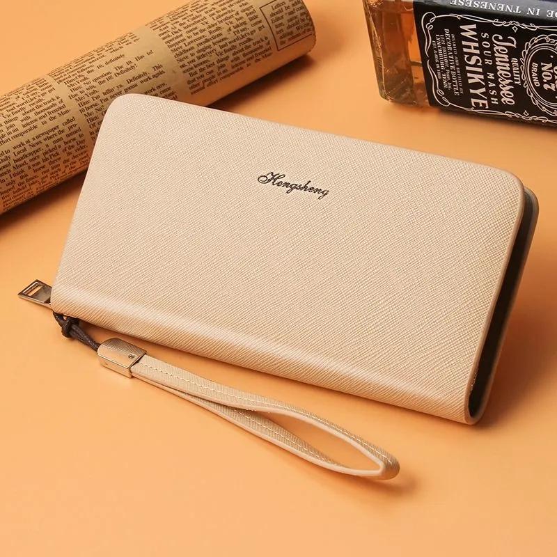 New Men s Clutch: Long Business-Style Zipper Wallet Fashionable and Casual Large-Capacity Phone Pouch Multifunctional Wallet