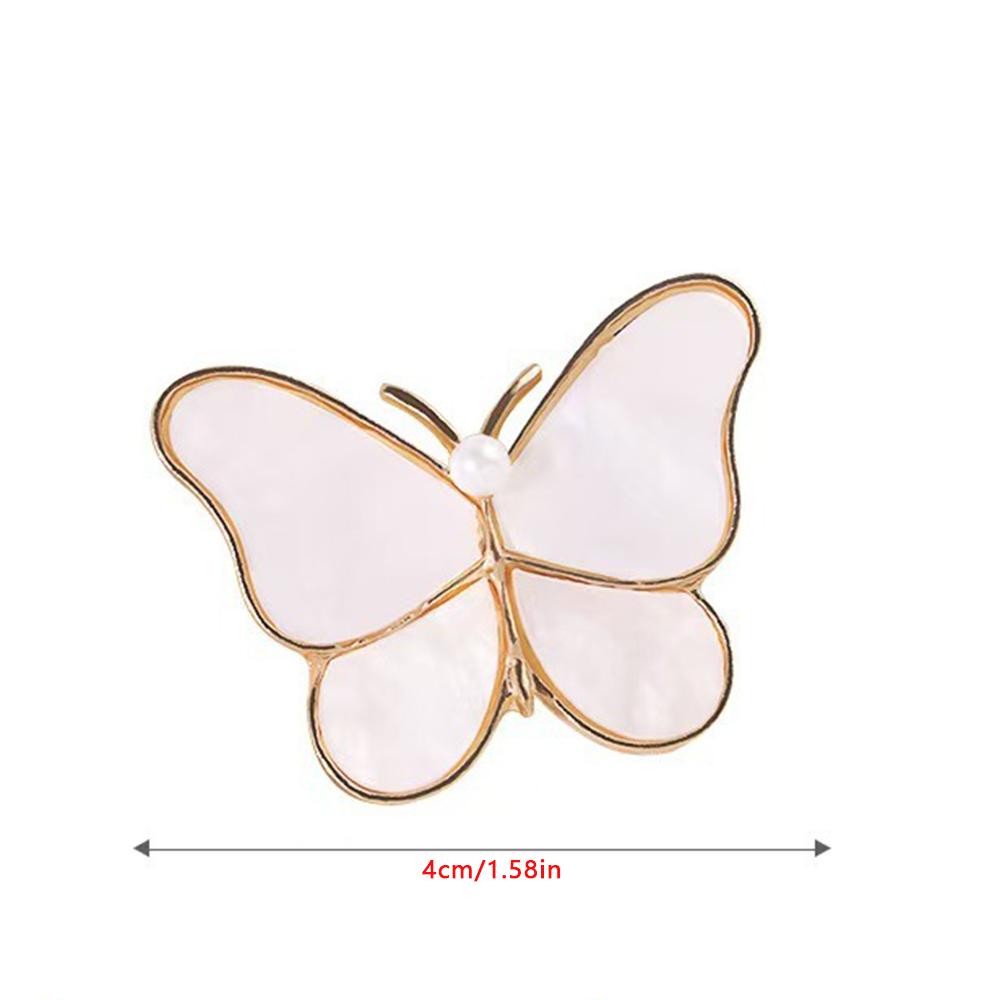 Gentle Fairy Like Mother Of Pearl Imitation Butterfly Brooch Exquisite Elegant Atmosphere Filled Exquisite Clothing Accessories