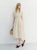 Deonseuteu Half Sleeve Dress_Uddr6B222_Light Beige