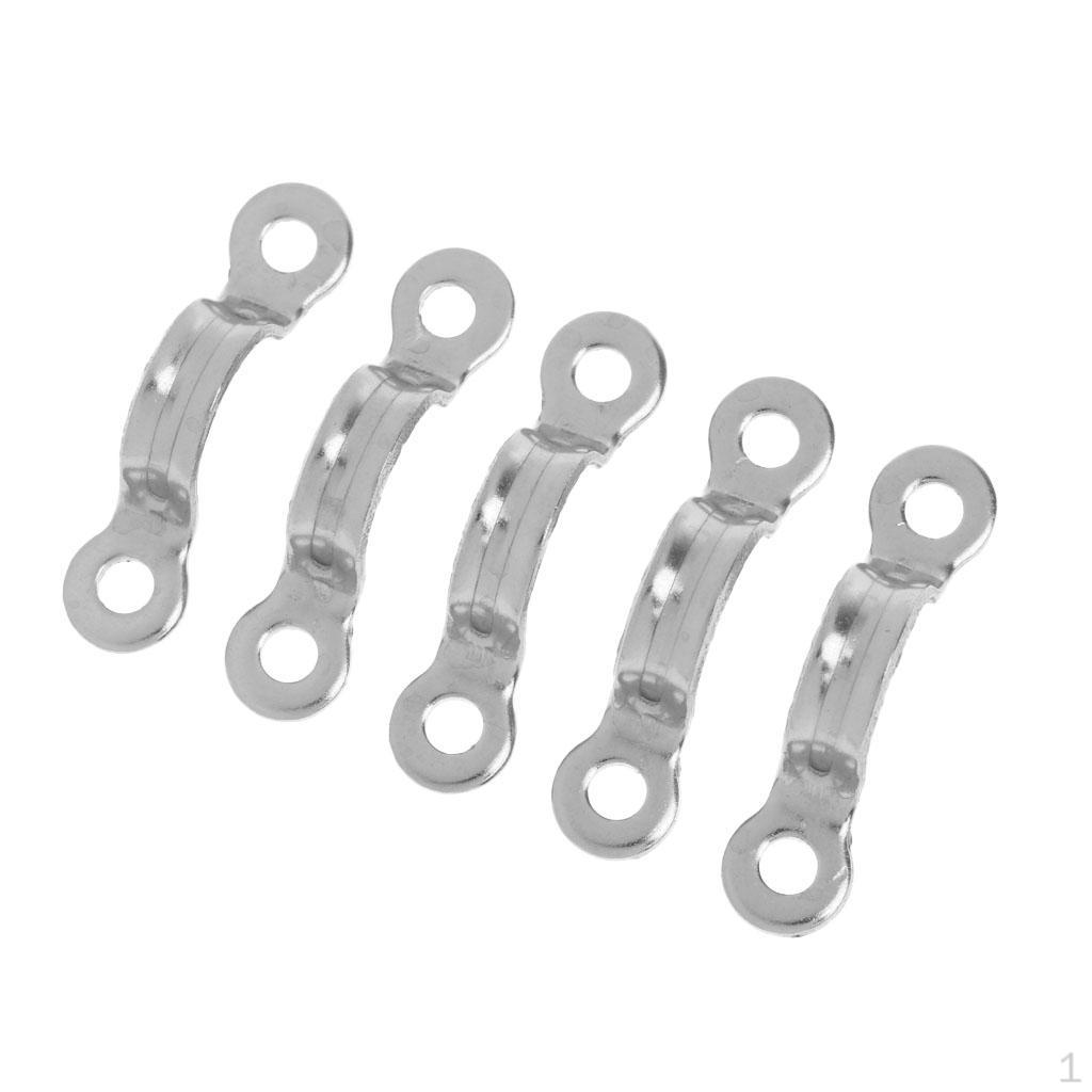 

5 Pcs Mini Clamp For Fastening And Mounting, Stainless Steel 13 x 15mm