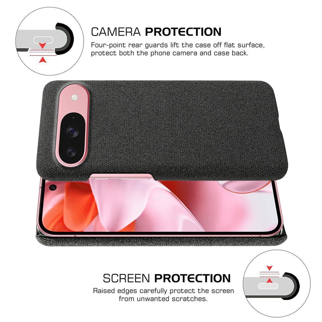 For Google Pixel 10/10 Pro Phone Case Cloth Texture Anti-Scratch Protective PC Back Cover