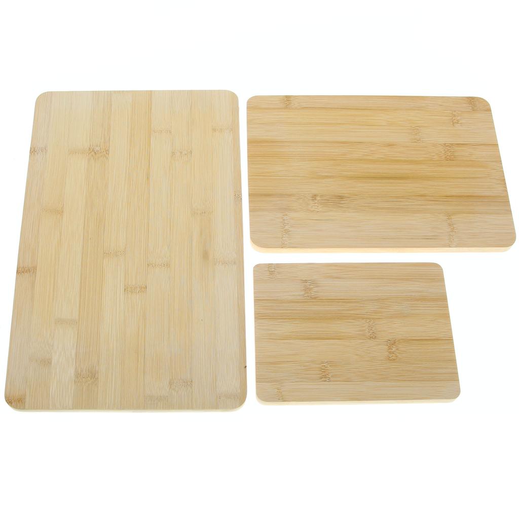 WOODEN BAMBOO CUTTING BOARDS SET OF 3
