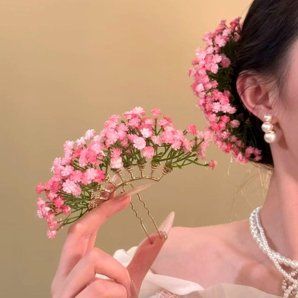 Sweet Chinese Style Side Clip Bohemian Thai Hairpin Elegant Bride Hair Accessories Girls
