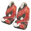Chinese Red Dragon Totem Pattern Car Seat Covers Set 2 Pcs Elastic Auto Interior Car Accessories Protectors Non-Slip Auto Cove