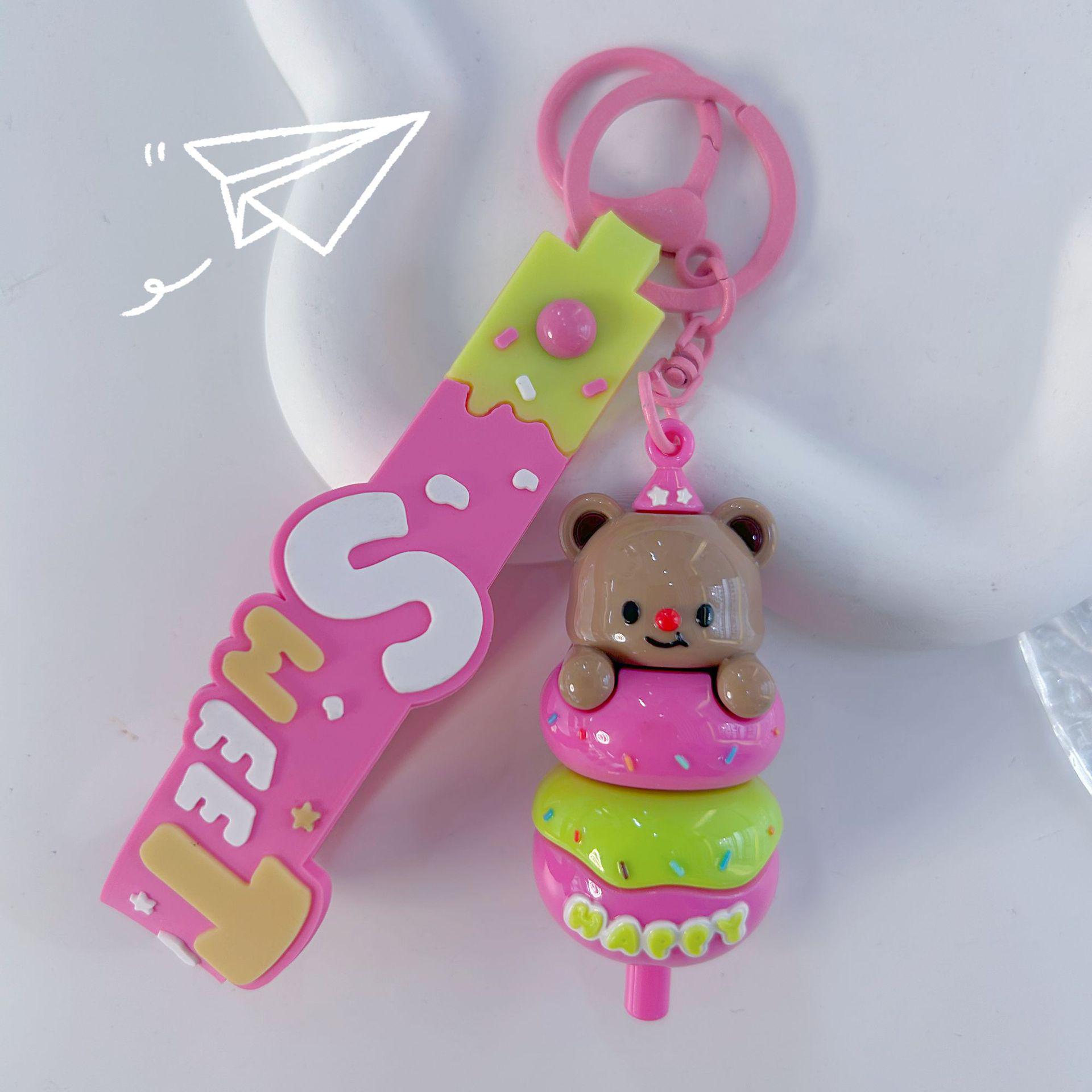 

Брелок-подвеска в виде конфеты в виде креативного медведя — милый мультяшный подарок для пары