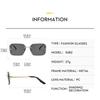 Women's Sunglasses, Men's and Women's Fashion Square Rimless Sunglasses, Large Frame Sunglasses
