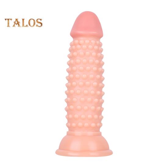Korek analny mocna przyssawka Dildo miękka i zmysłowa symulacja Bump Design Penis wbijanie Sex Dildo kobiece zaopatrzenie