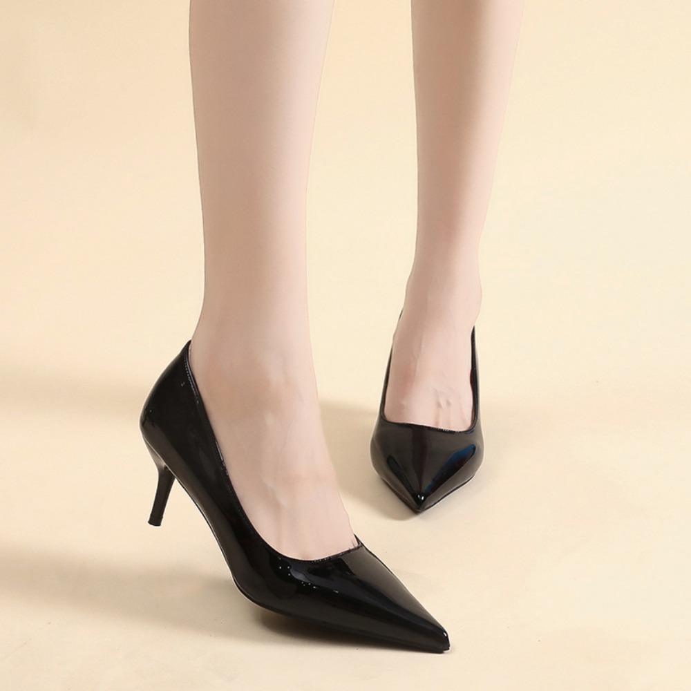 Fashion Sexy High Heels Classic Ladies Pumps Autumn Soft Leather Dress Heel Shoes for Women Banquet Wedding High Heels