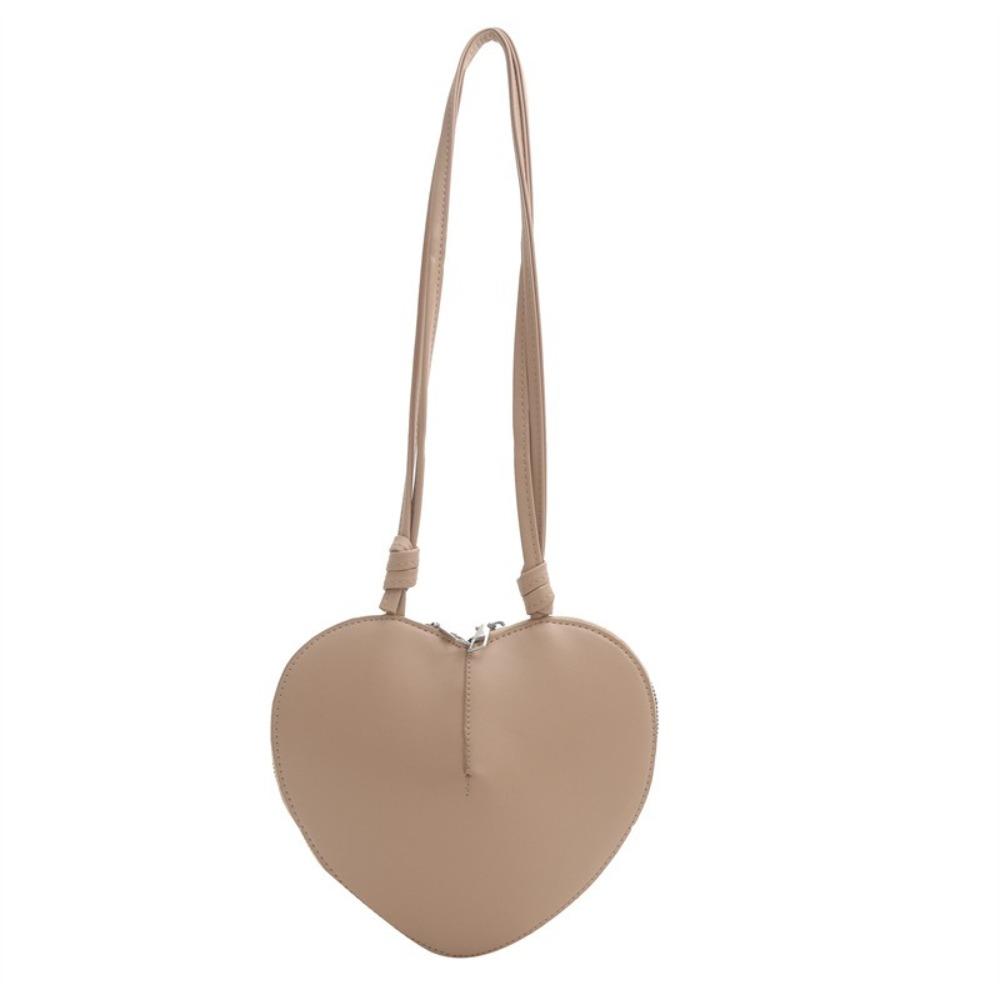 PU-Leder Herztasche Vielseitiges Design Multifunktionale Umhängetasche Einzigartiges Design Modischer Stil Herzförmige Tasche