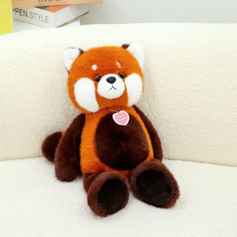 

Raccoon Brown Plush Toys Animal Stuffed Dolls Bedroom Decorations Kids Gifts 35cm