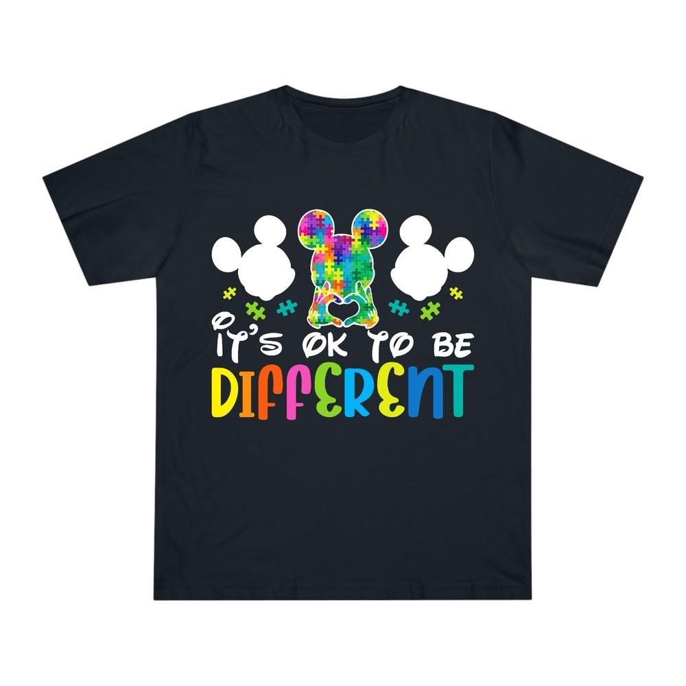 Mickey Its Ok To Be Different Autism Awareness Tee Adult Kid Unisex Xmas Puzzle S