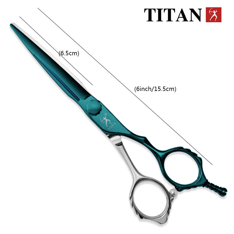 TITAN профессиональные парикмахерские ножницы ножницы для стрижки волос 6 дюймов сталь ATS314 ЧПУ