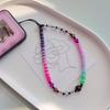 Pearl Crystal Glass Beaded Mobile Phone Chain Phone Wrist Strap Anti-Lost Lanyard Phone Lanyard