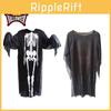 High-quality Skeleton Ghost Cosplay Suit For Halloween Dress-up