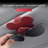 PU Leather Car Sunshade Glasses Clip Multi-functional Sheet Card Bag Sunglasses Storage Creative Ticket Clip