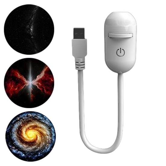 Starry Sky Projector Lamp Touch Control Night Light with Adjustable Brightness USB Portable 2-in-1 LED Nightlight for Kids Bedroom Car