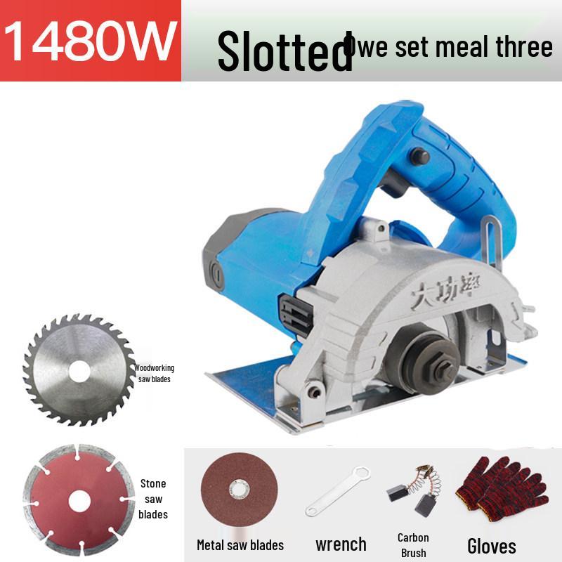 Electric Multi-Function Handheld Chainsaw: Wood, Stone, Tile Cutter 