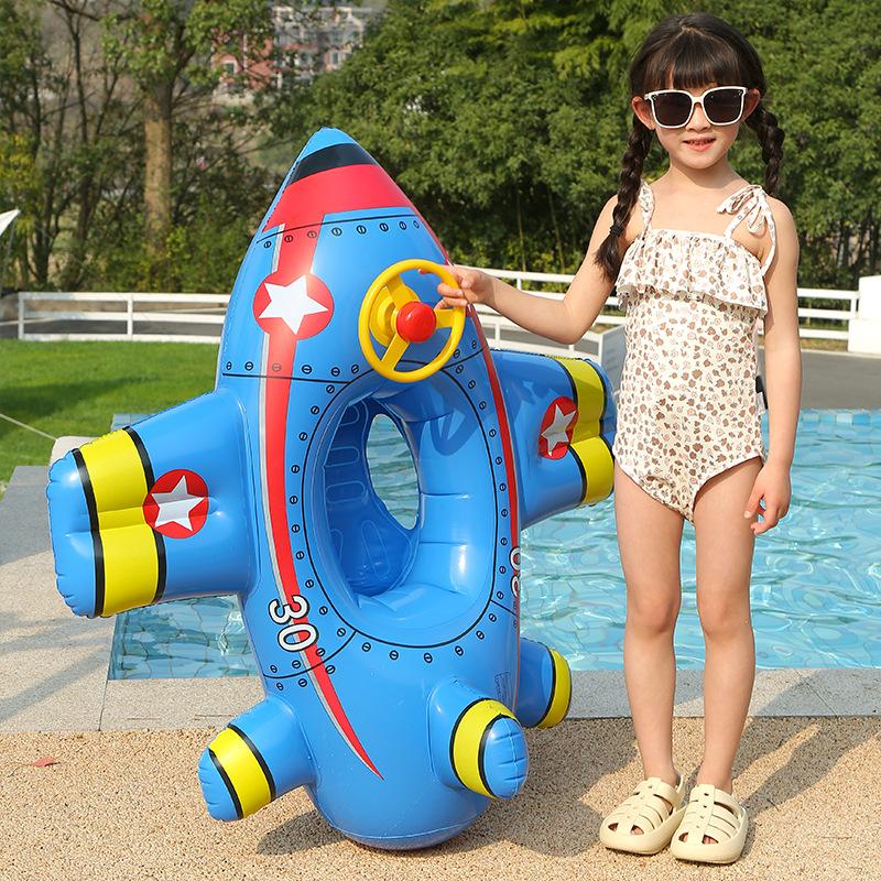 Baby Schwimmring Aufblasbares Spielzeug Flugzeugform Schwimmkreis Sitz Float Schwimmbad Strand Sommer Wasserspielzeug Für Kinder Kinder