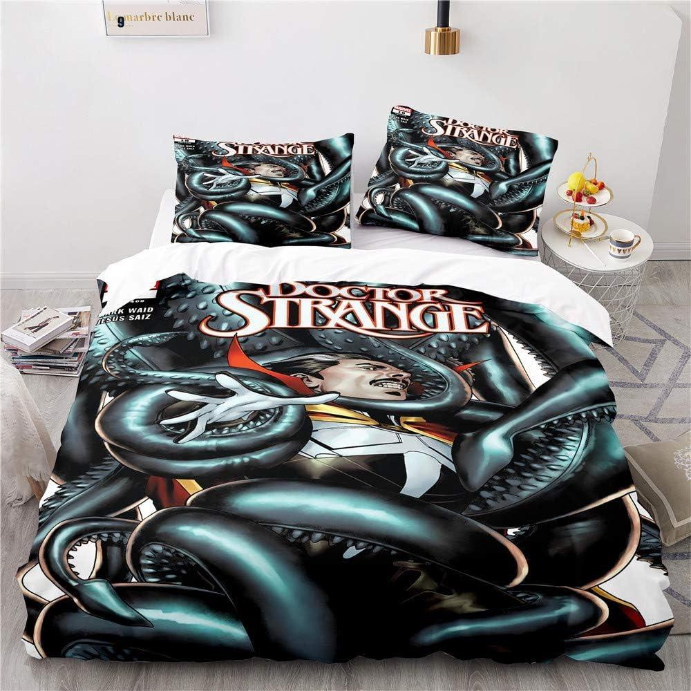 Doctor Strange Bettwäsche-Set Bettbezug-Set Leicht Weich Bettbezug Dekorative Bettwäsche Für Teenager Jungen Mädchen Geschenk Groß