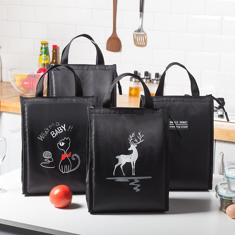 Large Capacity Thermal Lunch Box Bags for Women Kids Oxford Cloth Picnic Food Bento Insulation Cooler Tote Storage Bag Container KTY