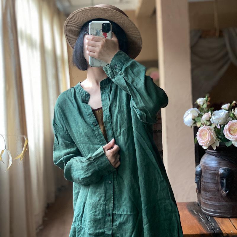Zen Hemp Oversized Relaxed Shirt Dress robe