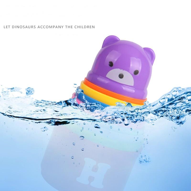 Numerical letters Stacked Cup Beach toys 9 cups Bathing toys Baby educational toys Bear shape Baby gift
